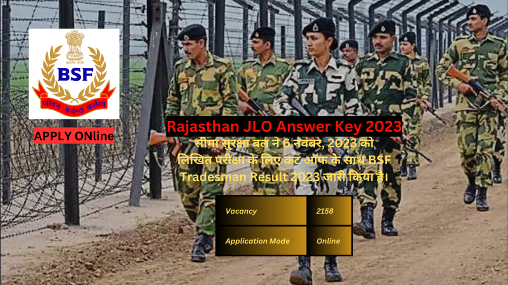 Rajasthan JLO Answer Key 2023