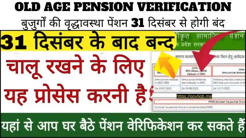 Old Age Pension Verification
