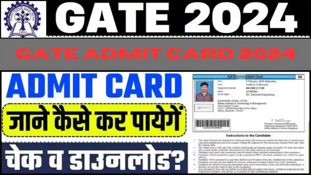GATE Admit Card 2024
